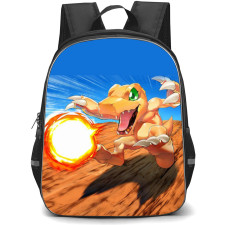 Digimon Agumon Backpack StudentPack - Agumon Fire Ball Attack