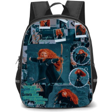 Disney Brave Merida Backpack StudentPack - Brave Merida Attack Mode Collage