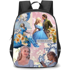 Disney Cinderella Backpack StudentPack - Cinderella And Prince Kit Charming Movie Collage