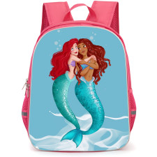 The Little Mermaid 2023 Ariel Backpack StudentPack - Ariel Being Hugged Cartoon Art