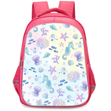 The Little Mermaid 2023 Ariel Backpack StudentPack - Ariel Seahorse Shells Pattern