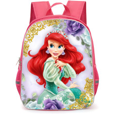 The Little Mermaid Ariel Backpack StudentPack - Ariel Portrait Elegant Cartoon Art