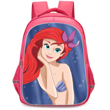 The Little Mermaid Ariel Backpack StudentPack - Ariel Smiling Portrait Cartoon Art