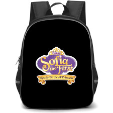 Sofia The First Backpack School Bag StudentPack - Sofia The First Ready To Be Princess Logo Sticker