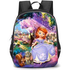 Sofia The First Princess Sofia Backpack School Bag StudentPack - Princess Sofia Animals Happy Pose Portrait