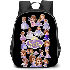 Sofia The First Princess Sofia Backpack School Bag StudentPack - Princess Sofia Different Dress Sticker Collage