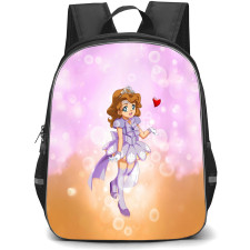 Sofia The First Princess Sofia Backpack School Bag StudentPack - Princess Sofia Heart Portrait Anime Art