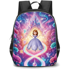 Sofia The First Princess Sofia Backpack School Bag StudentPack - Princess Sofia Smiling Castle Poster