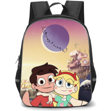 Star Vs The Forces of Evil Backpack School Bag StudentPack - Star Butterfly And Marco Diaz Selfie Portrait