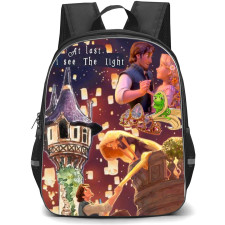 Disney Tangled Backpack StudentPack - Tangled Rapunzel And Flynn Rider Collage