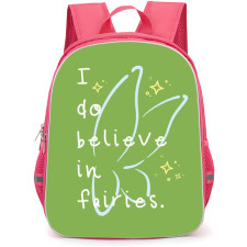 Tinker Bell Backpack StudentPack - Tinker Bell I Do Believe In Fairies Green Illustration Art Poster