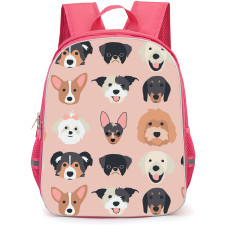 Dog Avatar Backpack StudentPack - Dog Avatar On Pink Background