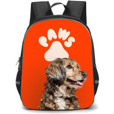 Cocker Spaniel Dog Backpack StudentPack - Cocker Spaniel Dog Side Portrait On Red Background