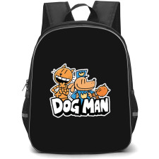 Dog Man Backpack StudentPack - Dog Man Cartoon Characters Sticker