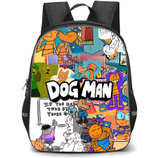 Dog Man Backpack StudentPack - Dog Man Comic Art Collage Poster