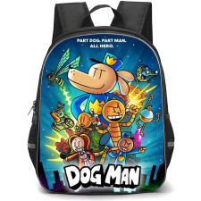 Dog Man Backpack StudentPack - Dog Man Redraw Of The Dog Man Movie Poster