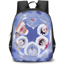 Doraemon School Backpack StudentPack - Characters Looking Down Illustration