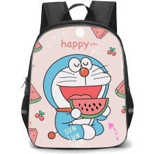 Doraemon School Backpack StudentPack - Doraemon Happy Eating Watermelon