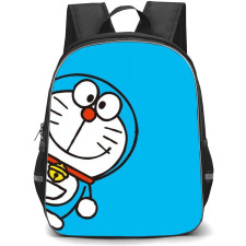 Doraemon School Backpack StudentPack - Doraemon Side Portrait Blue Background