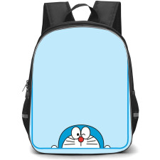 Doraemon School Backpack StudentPack - Doraemon Winking Illustration Blue Background