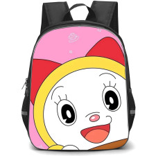 Doraemon Dorami School Backpack StudentPack - Dorami Smiling Pink Background