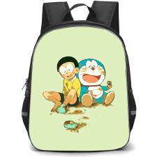Doraemon Nobita School Backpack StudentPack - Nobita Doraemon Covered In Mud Illustration