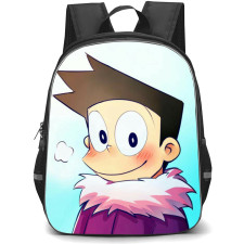 Doraemon Suneo School Backpack StudentPack - Suneo Smiling Blue Background