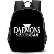 Daemons of the Shadow Realm Backpack School Bag StudentPack - Daemons of the Shadow Realm Series Logo In Black Background