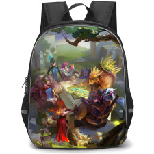 Dota 2 Collage Backpack StudentPack - Characters Group Finding in World Map