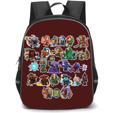 Dota 2 Collage Backpack StudentPack - Chibi Characters Collage