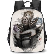 Dota 2 Invoker Backpack StudentPack - Invoker Grey Pattern Background