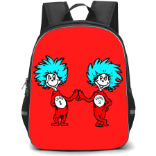 Dr Seuss The Cat in The Hat Backpack StudentPack - Thing 1 Thing 2 Portrait