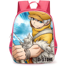 Dr. Stone Ukyo Saionji Backpack StudentPack - Ukyo Saionji Anime Art On Blue Background