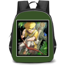 Dr. Stone Ukyo Saionji Backpack StudentPack - Ukyo Saionji Sitting And Holding A Bow Anime Sticker