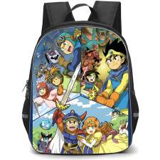 Dragon Quest Backpack StudentPack - Dragon Quest I & II & III Characters Tri Collage