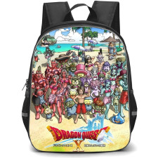 Dragon Quest Backpack StudentPack - Dragon Quest X Characters Standing by the Beach