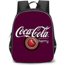 Cherry Coke Backpack School Bag StudentPack - Cherry Coke Logo On Dark Purple Background