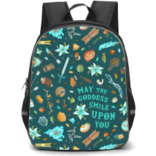 Dungeons & Dragons Backpack StudentPack - Dungeons & Dragons May the Goddess Smile Upon You Collage