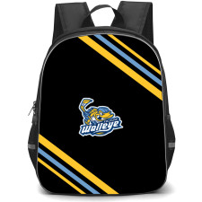 Toledo Walleye Backpack School Bag StudentPack - Toledo Walleye Large Logo With Stripe