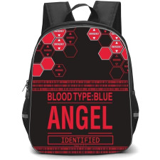 Neon Genesis Evangelion Backpack StudentPack - Blood Type Blue Angel Identified Poster Art