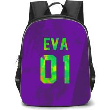 Neon Genesis Evangelion Backpack StudentPack - EVA 01 On Purple Background