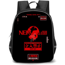 Neon Genesis Evangelion Backpack StudentPack - NERV Keep Out Warning
