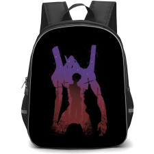 Neon Genesis Evangelion Shinji Ikari Backpack StudentPack - Shinji Ikari Evangelion Unit 01 Silhouette