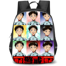 Neon Genesis Evangelion Shinji Ikari Backpack StudentPack - Shinji Ikari Portrait Collage