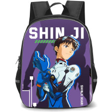 Neon Genesis Evangelion Shinji Ikari Backpack StudentPack - Shinji Ikari EVA Unit 01 Theme