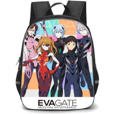 Neon Genesis Evangelion Backpack StudentPack - Neon Genesis Evangelion Character Standing Illustration On White Background