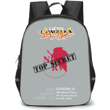 Neon Genesis Evangelion Backpack StudentPack - Top Secret NERV Poster Art
