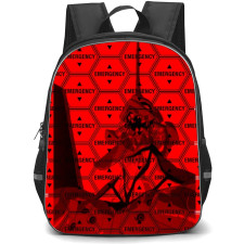 Neon Genesis Evangelion Unit 01 Backpack StudentPack - Evangelion Unit 01 Berserk On Emergency Warning Background