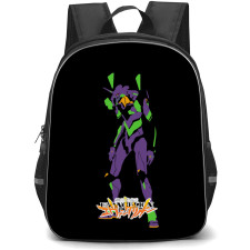 Neon Genesis Evangelion Unit 01 Backpack StudentPack - Evangelion Unit 01 Minimalist On Black Background