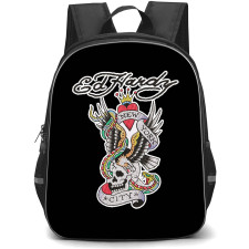 Ed Hardy Backpack School Bag StudentPack - Ed Hardy New York City Skull Tattoo Poster
